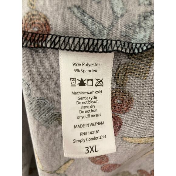 NWT LuLaRoe Gigi top 3XL 3X July 4th holiday Statue of Liberty patriotic shirt - Picture 6 of 6